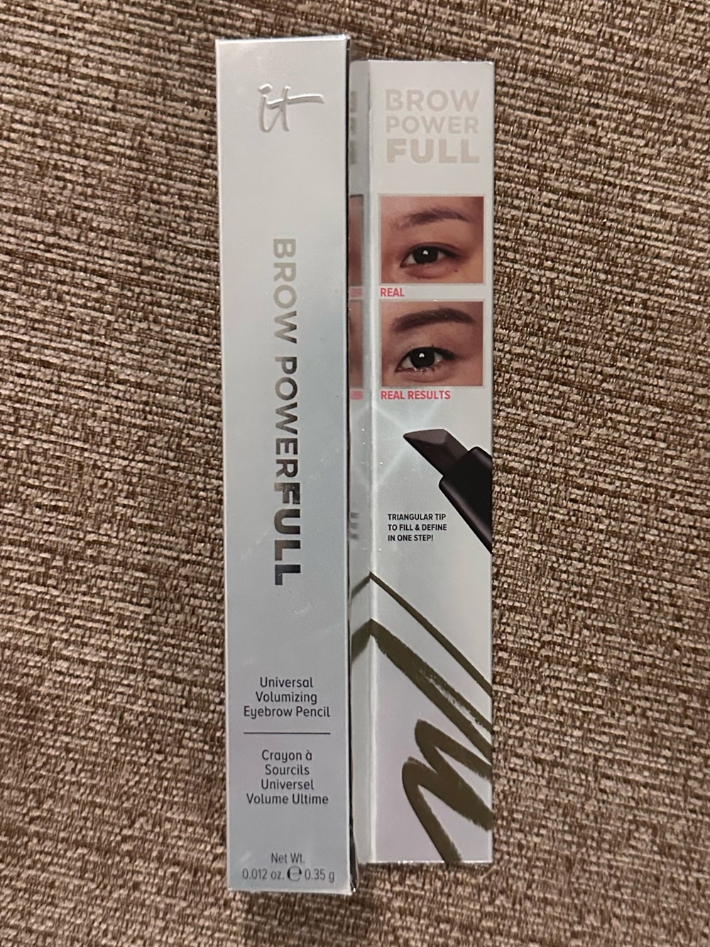 NIB~IT Cosmetics Brow PowerFULL Universal Volumizing Eyebrow Pencil - Soft Brown